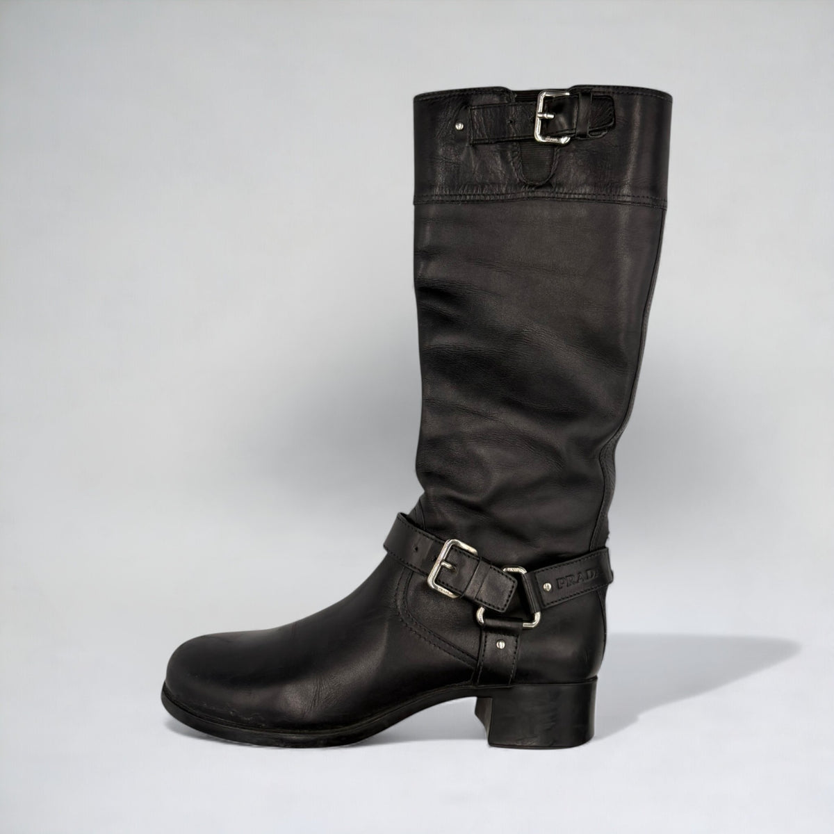 Prada Brown Engineer Boots - 41 EU – Pierre Cabella